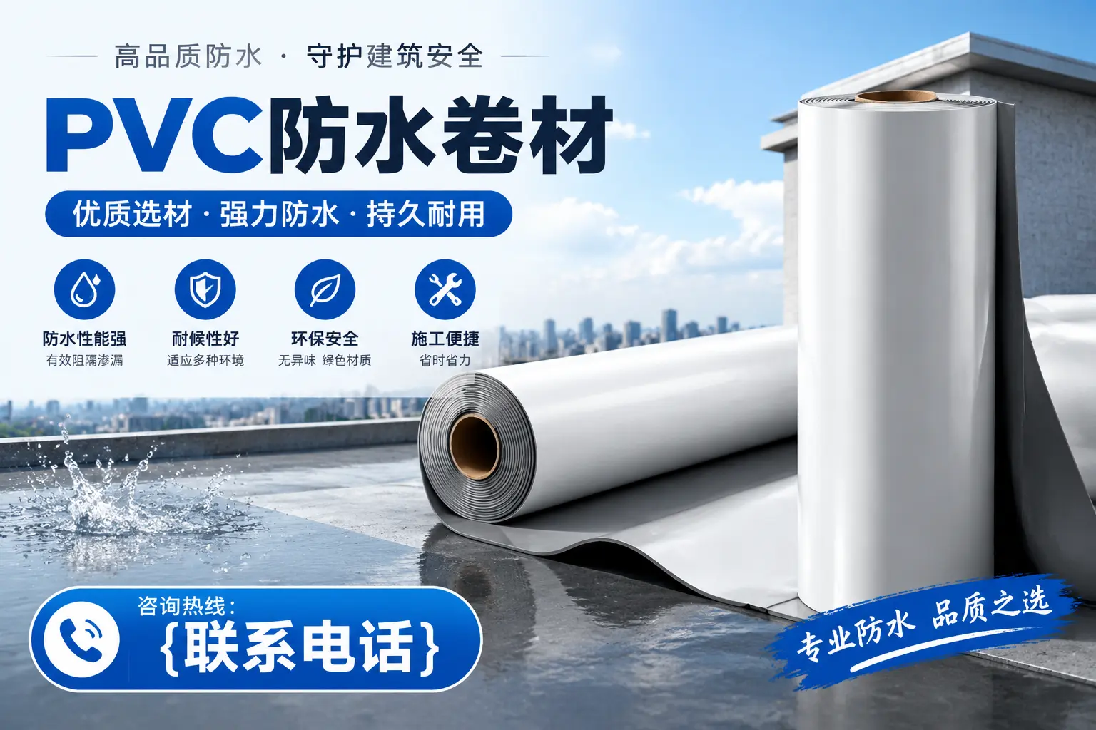 PVC防水卷材的选购技巧与注意事项,助您在保亭找到合适产品